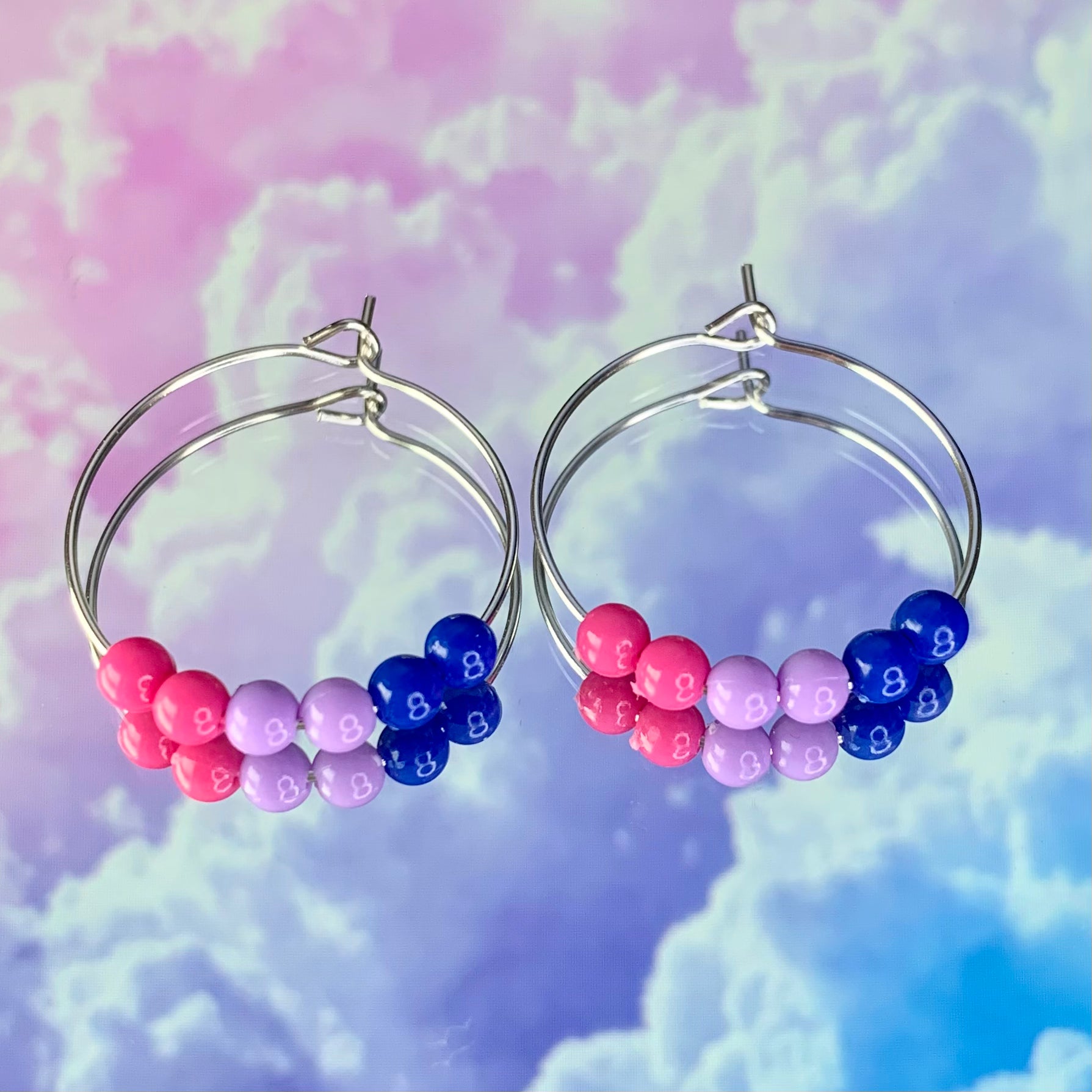 Pansexual Pride Earrings | Indigenous Beadwork fashion | LGBTQ2S+ Pride Collection