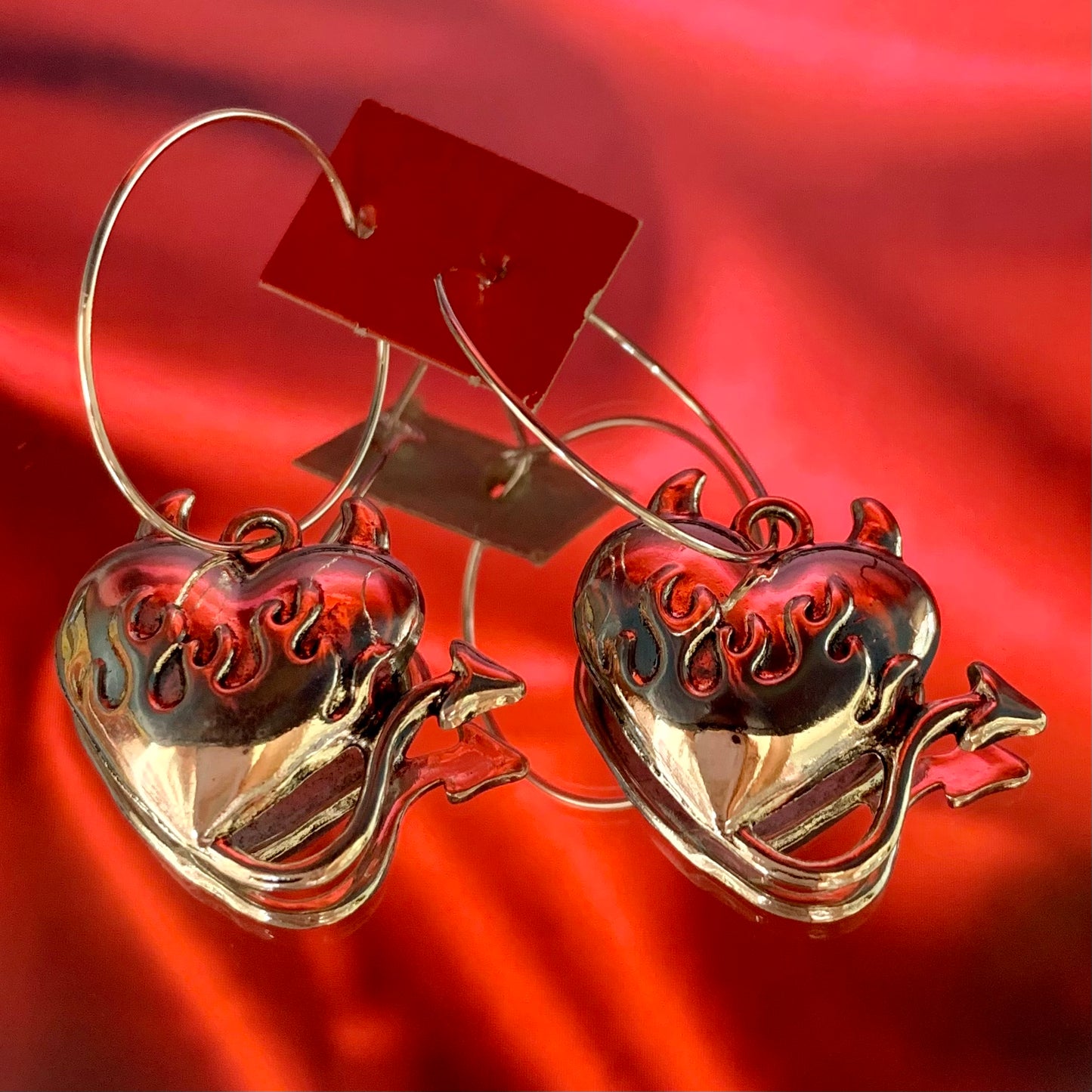 DEVIL HEART EARRINGS