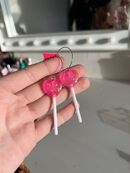 HEART LOLLY EARRINGS