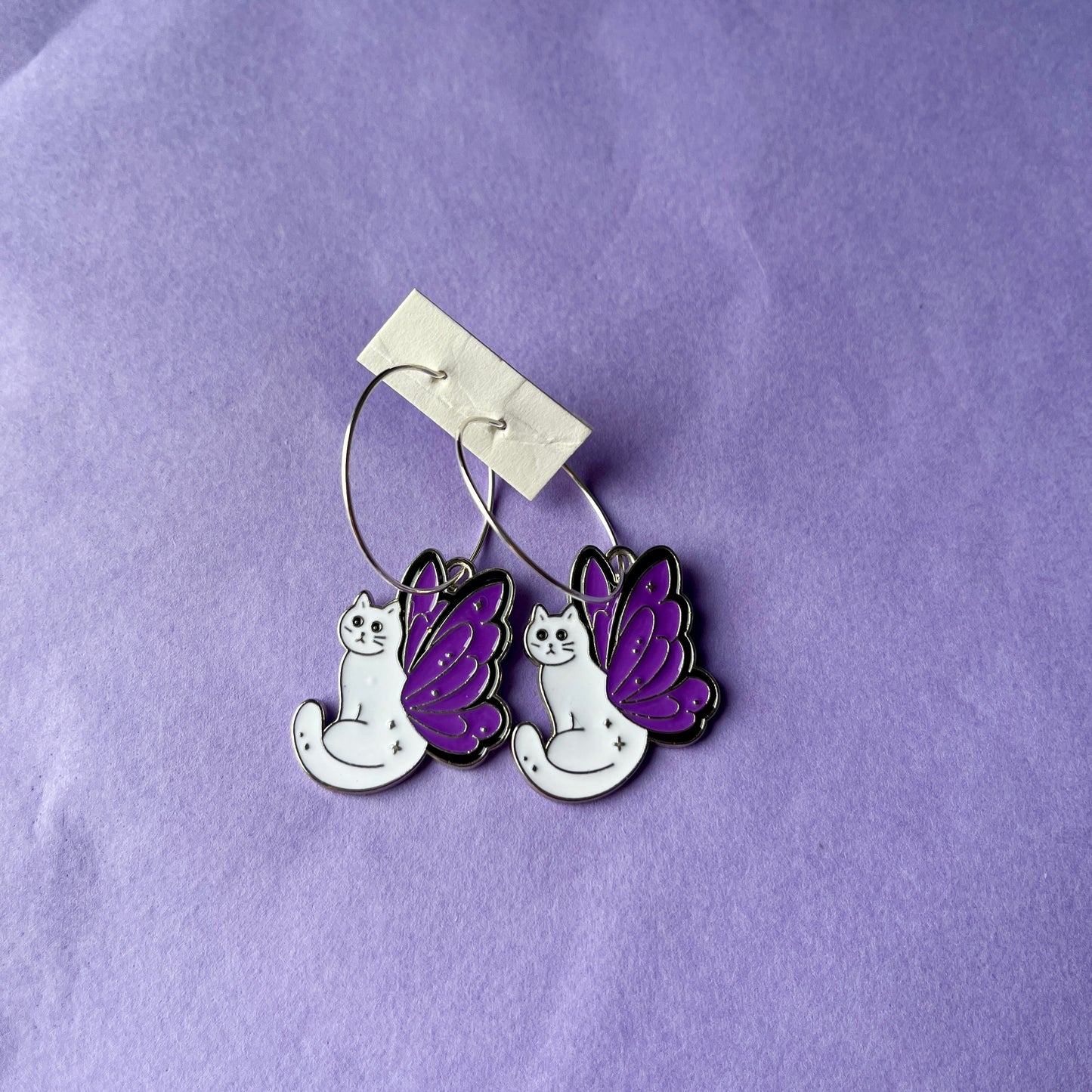 BUTTERFLY CAT EARRINGS