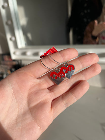 FLAME HEART EARRINGS