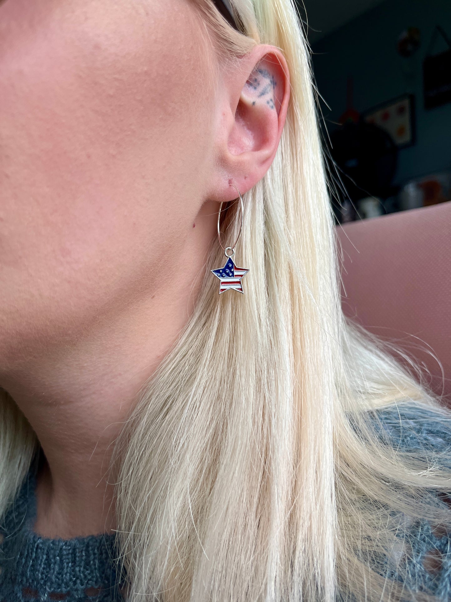 ALL AMERICAN BITCH EARRINGS