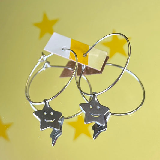 SMILEY STAR EARRINGS