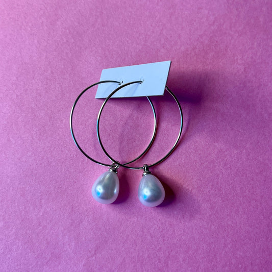 DROP PEARL EARRINGS