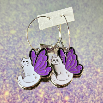 BUTTERFLY CAT EARRINGS