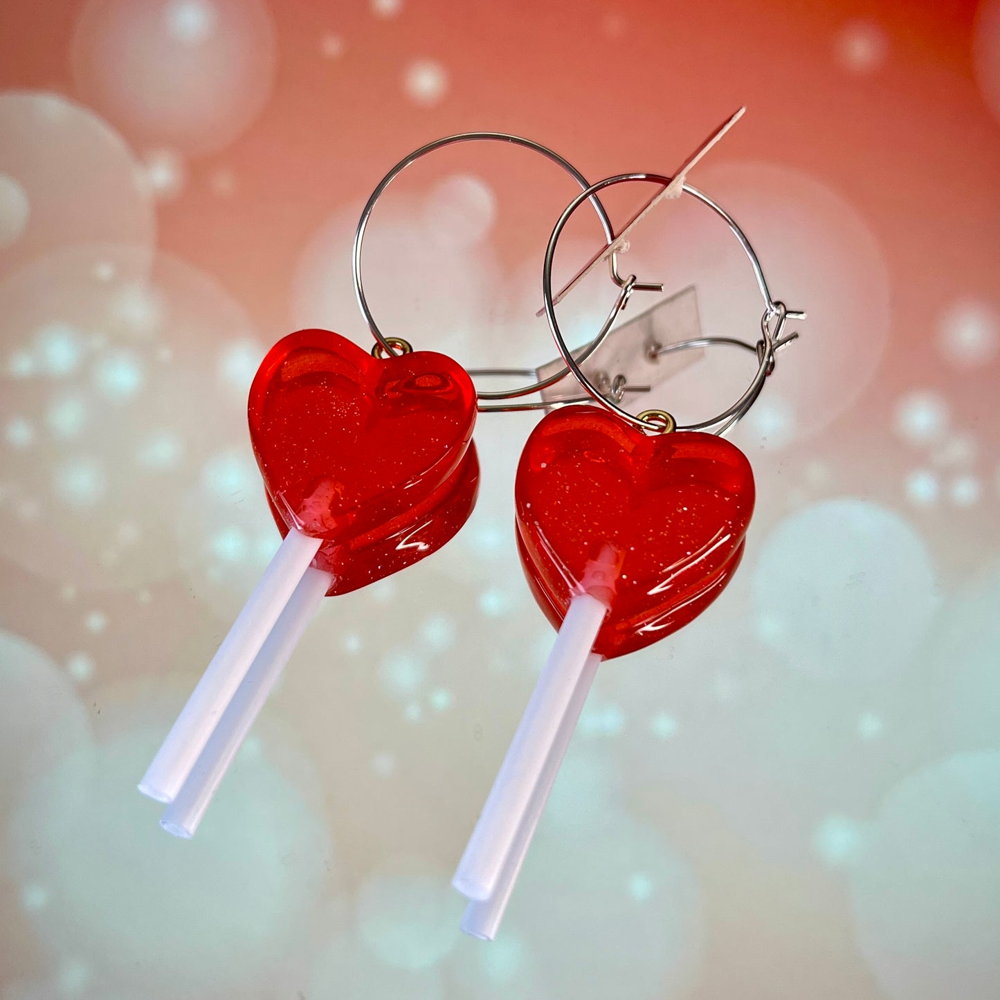 HEART LOLLY EARRINGS