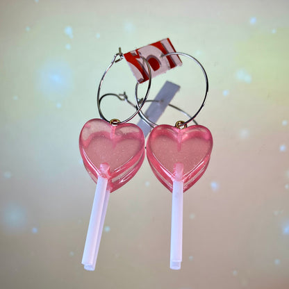 HEART LOLLY EARRINGS