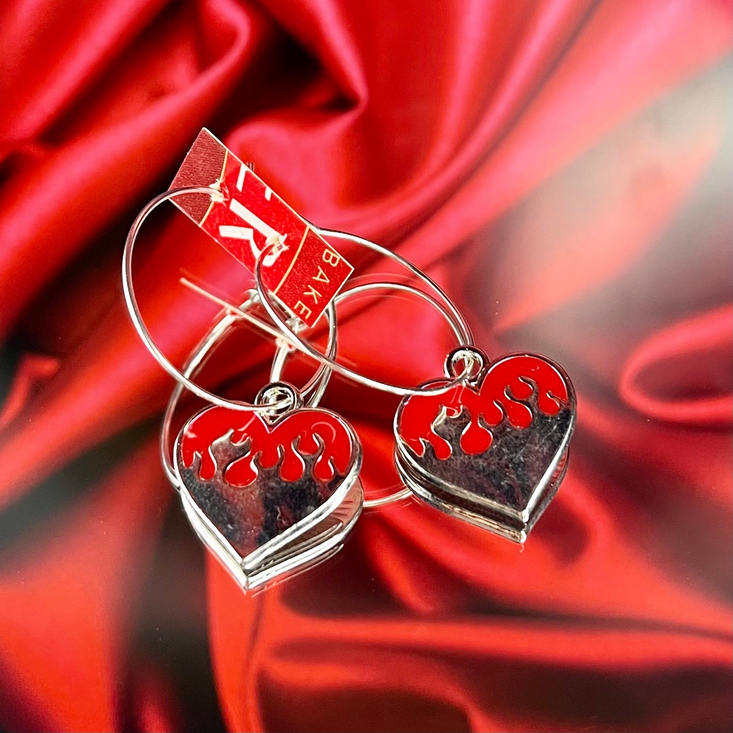 FLAME HEART EARRINGS