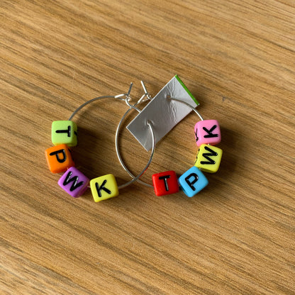 TPWK WORD EARRINGS