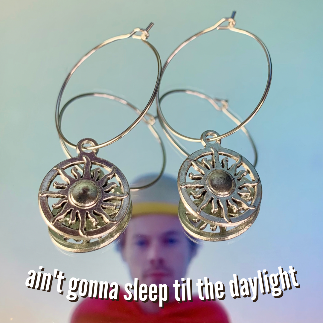 CIRCLE SUN EARRINGS