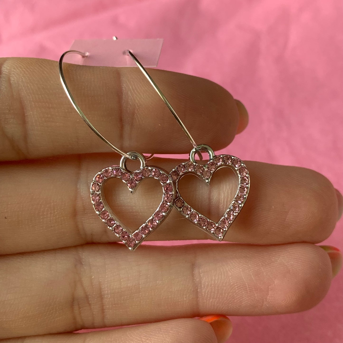 SPARKLE HEART EARRINGS