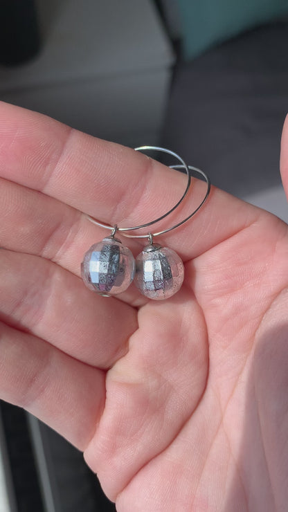 OOPS MIRRORBALL EARRINGS