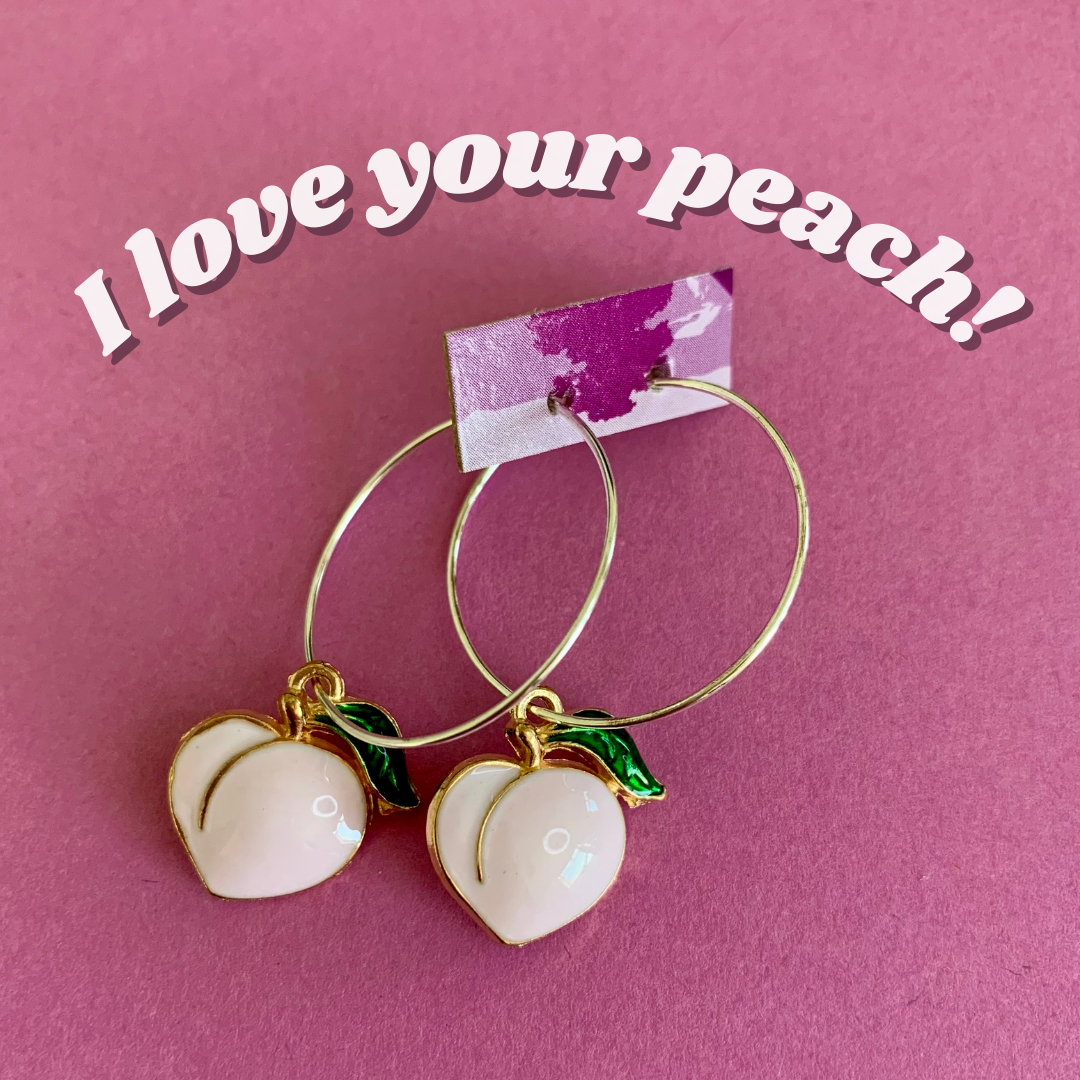 PEACH EARRINGS