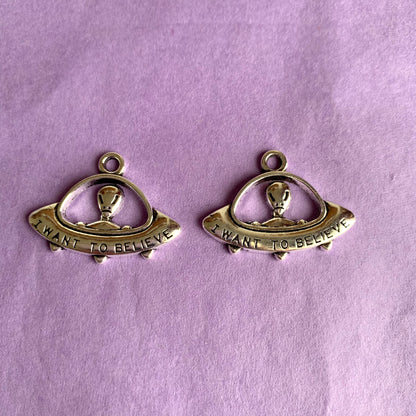 ALIEN SPACESHIP EARRINGS