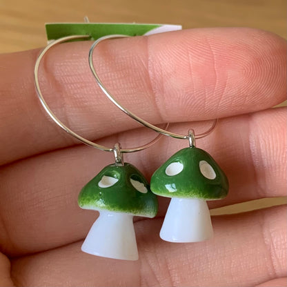 COLOURFUL MUSHROOM EARRINGS