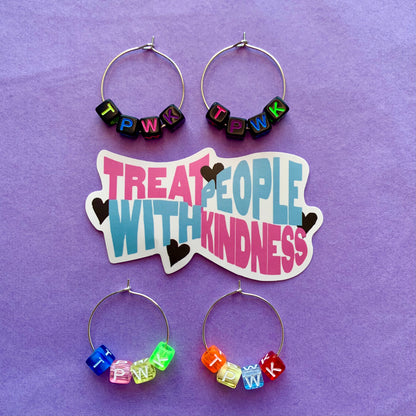 TPWK WORD EARRINGS