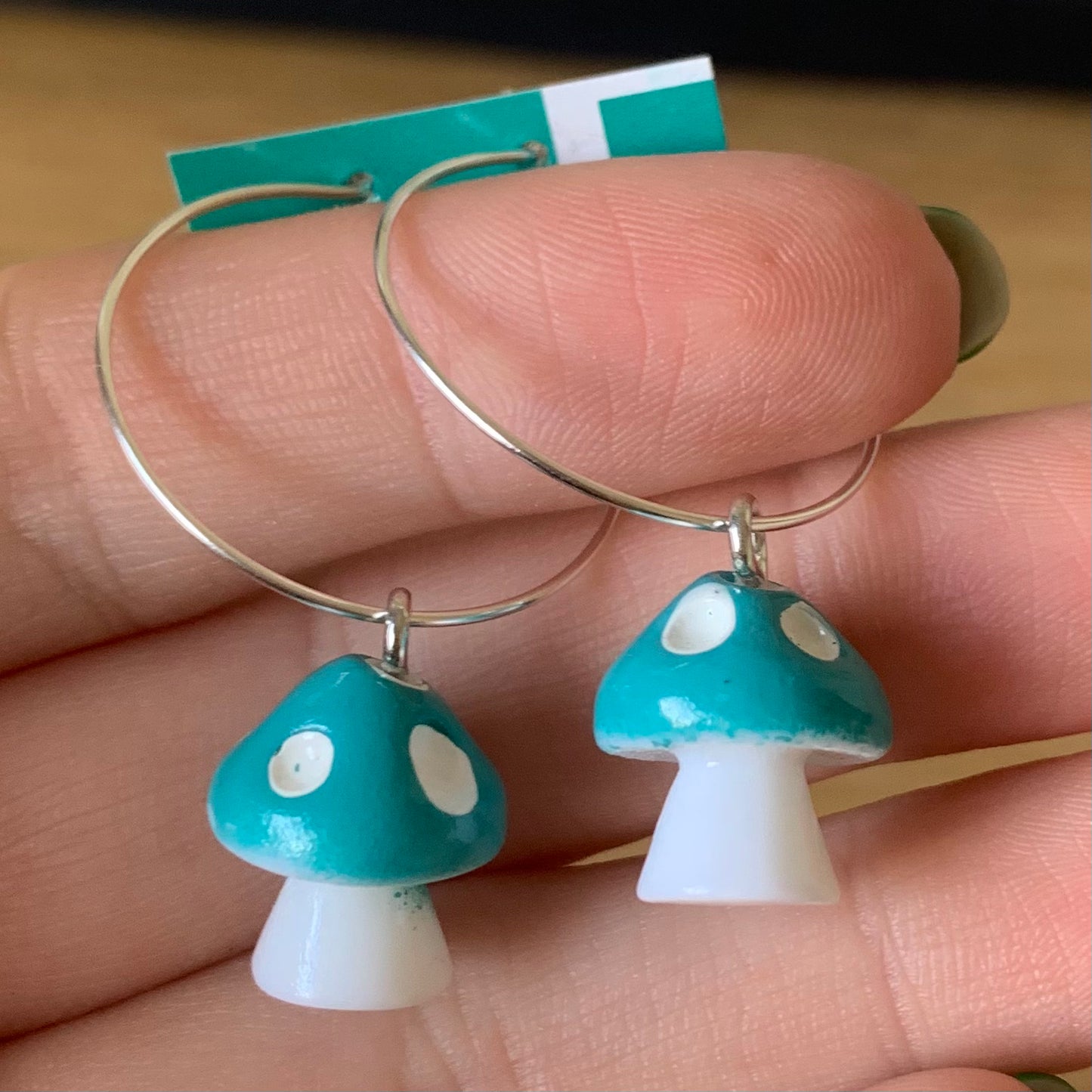 COLOURFUL MUSHROOM EARRINGS