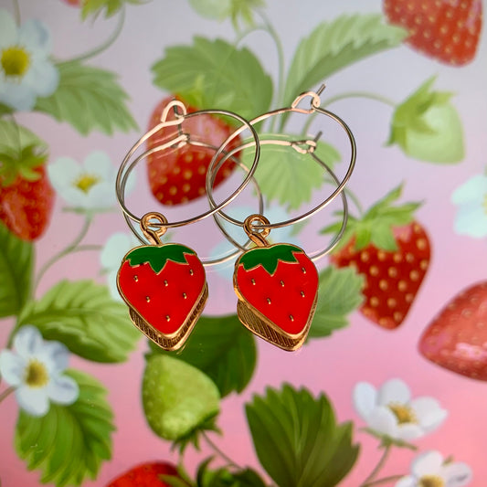 STRAWBERRY EARRINGS