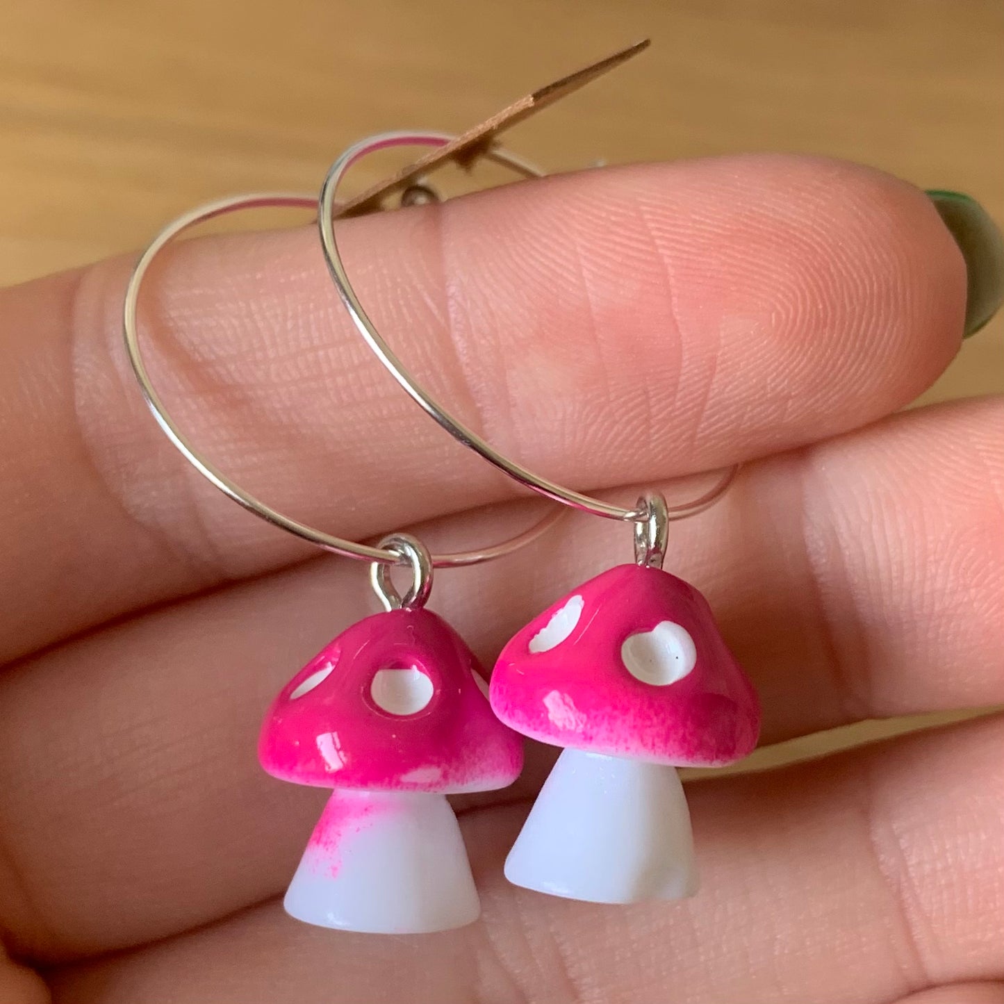 COLOURFUL MUSHROOM EARRINGS