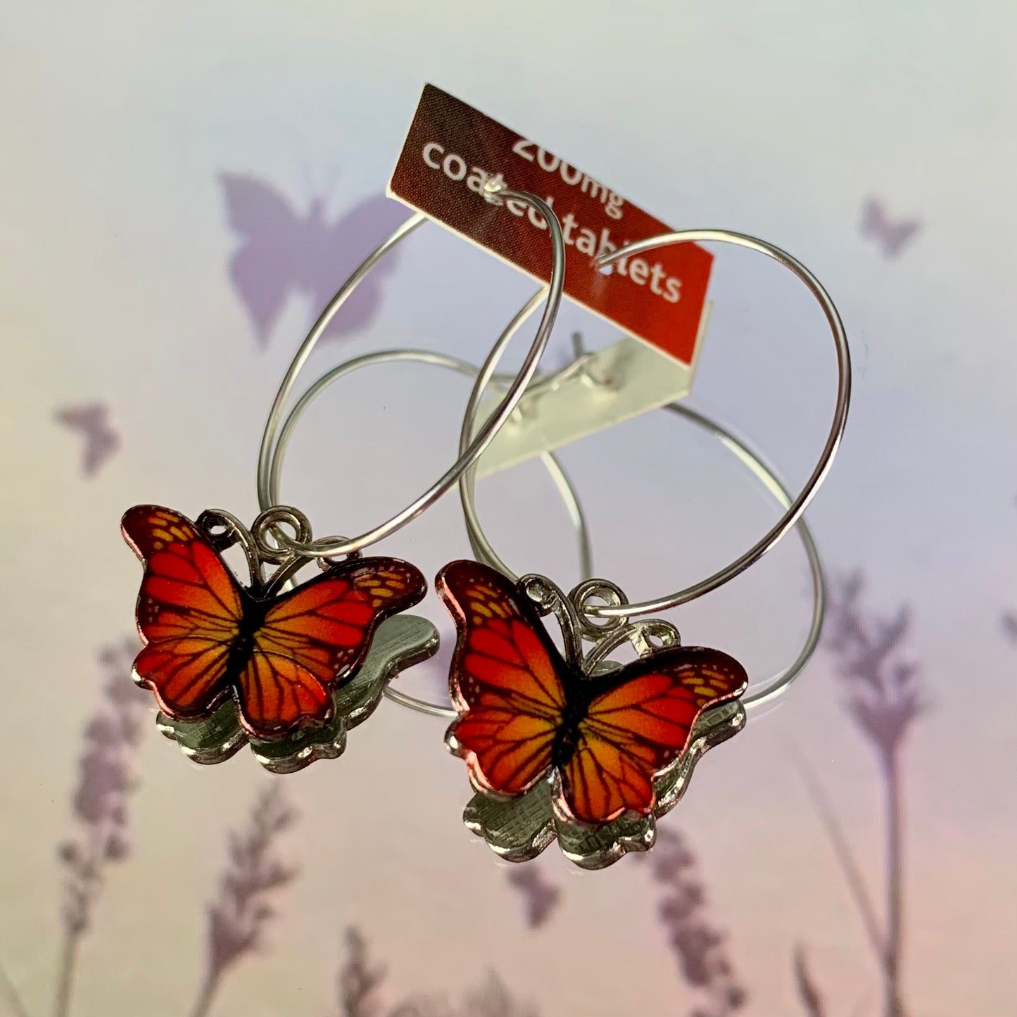 COLOURFUL BUTTERFLY EARRINGS