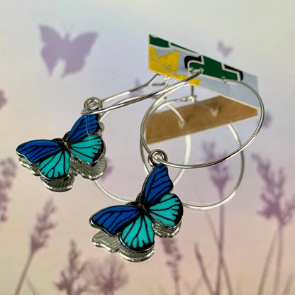 COLOURFUL BUTTERFLY EARRINGS