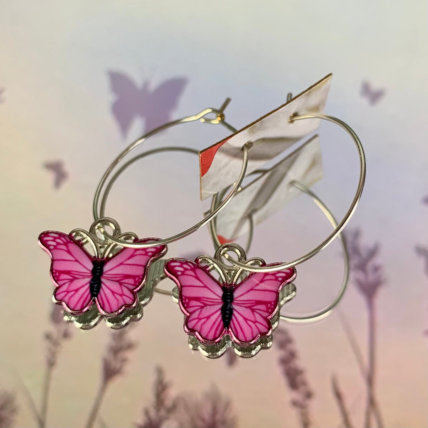 COLOURFUL BUTTERFLY EARRINGS