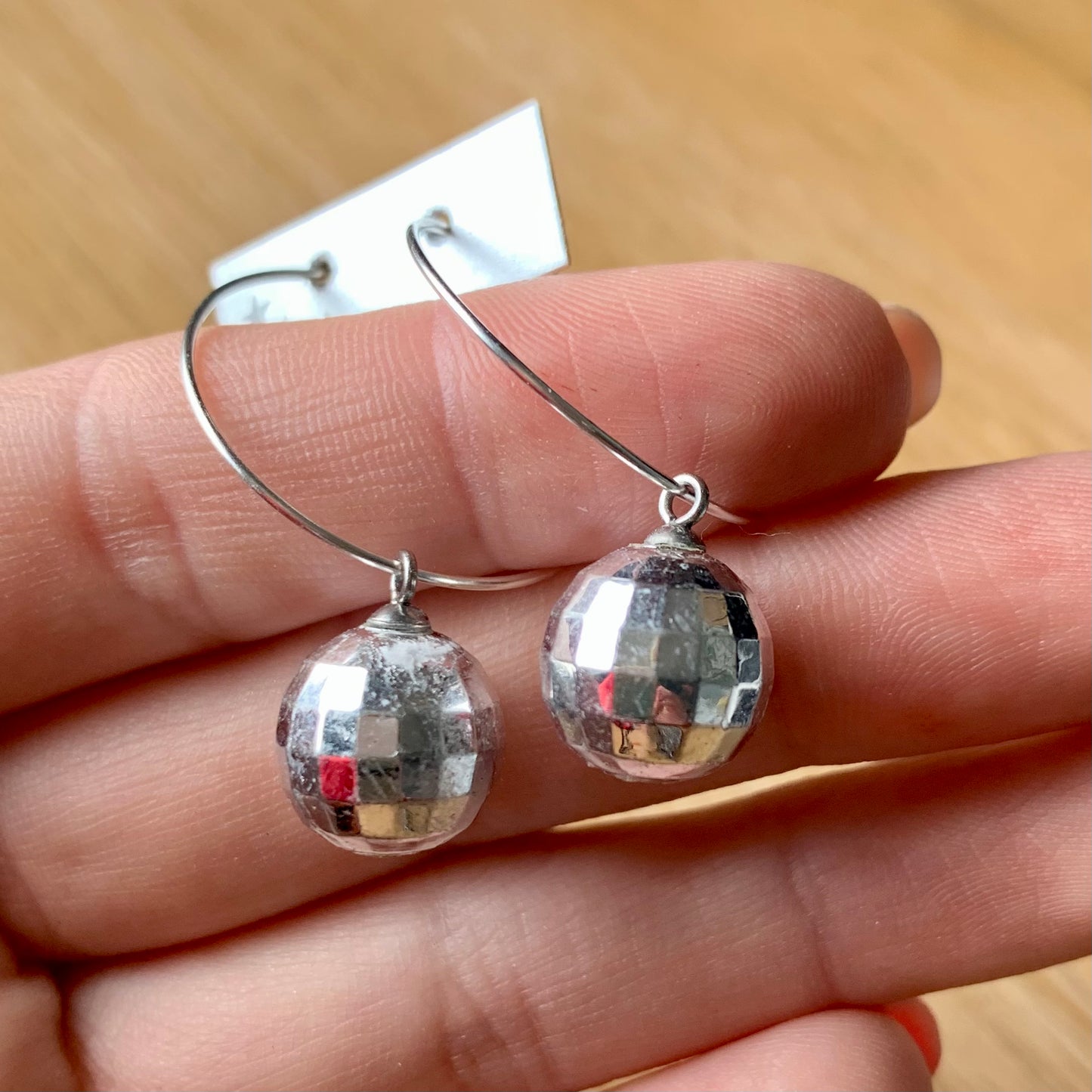 OOPS MIRRORBALL EARRINGS