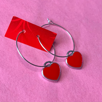 RED HEART EARRINGS