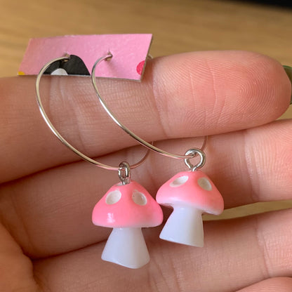 COLOURFUL MUSHROOM EARRINGS