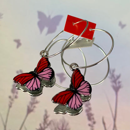 COLOURFUL BUTTERFLY EARRINGS