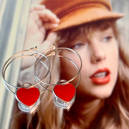 RED HEART EARRINGS