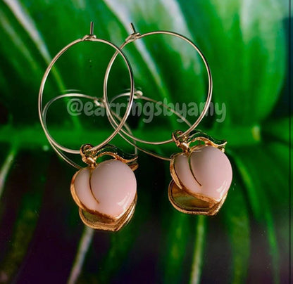 PEACH EARRINGS