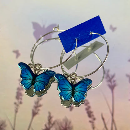 COLOURFUL BUTTERFLY EARRINGS