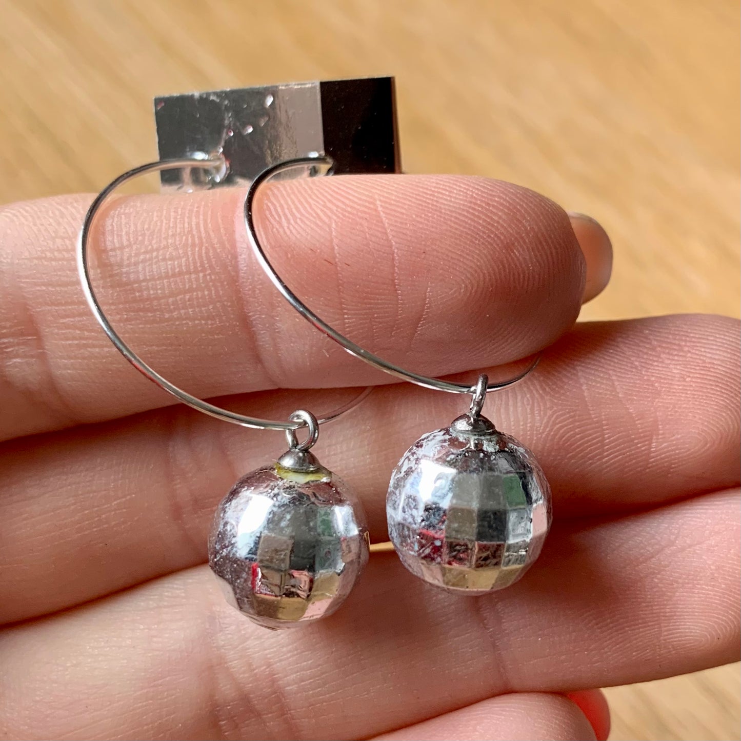 OOPS MIRRORBALL EARRINGS