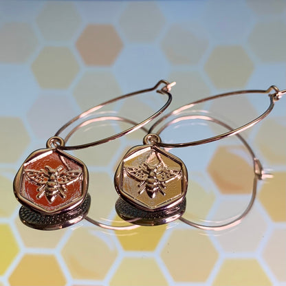 BEE PENDANT EARRINGS