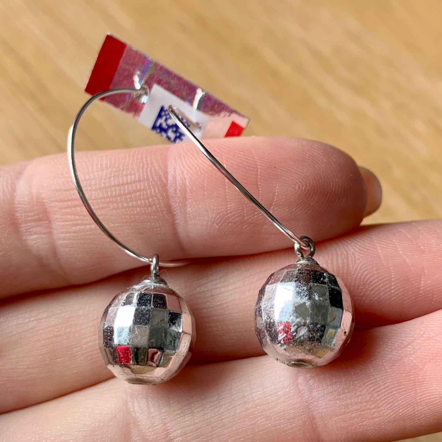 OOPS MIRRORBALL EARRINGS