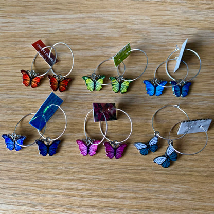 COLOURFUL BUTTERFLY EARRINGS