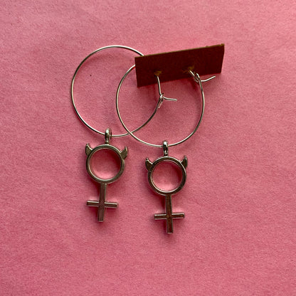 FEMALE DEVIL EARRINGS