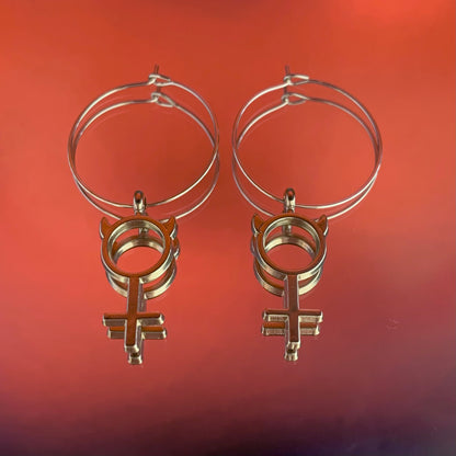 FEMALE DEVIL EARRINGS