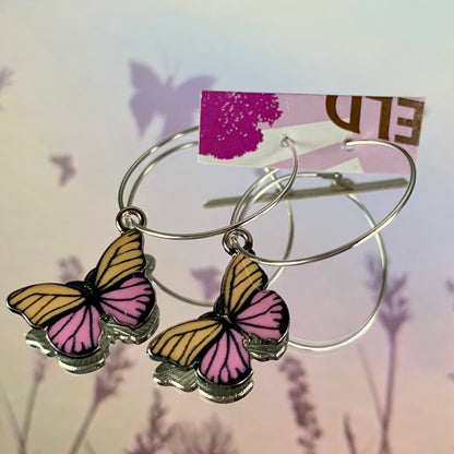 COLOURFUL BUTTERFLY EARRINGS