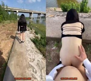 Về quê ăn tết gặp em hàng xóm ny cũ dẫn ra suối bú